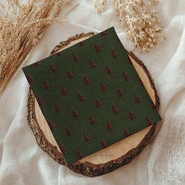 Vintage Christmas Tree スタンダードカクテルナプキン