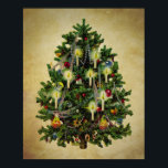 vintage christmas tree ポスター<br><div class="desc">vintage christmas tree</div>