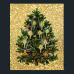 vintage christmas tree ポスター<br><div class="desc">vintage christmas tree</div>