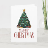 Vintage Christmas Tree Classic  シーズンカード (正面)