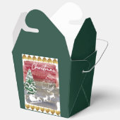 Vintage Christmas trees  フェイバーボックス (見開き)