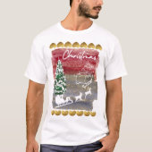 Vintage Christmas trees  Tシャツ (正面)