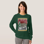 Vintage Christmas trees Tシャツ (正面フル)