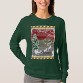 Vintage Christmas trees Tシャツ (正面)