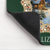 Vintage Christmas Village Doily マウスパッド (コーナー)