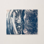 Vintage Christmas, Winter Mountain Landscape ジグソーパズル (横)