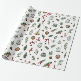 Vintage Christmas Wrapping Paper ラッピングペーパー