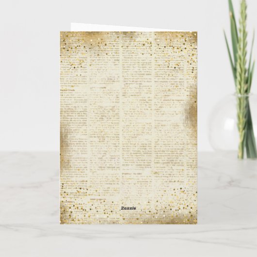 Vintage Christmas Wreath and Bow カード (裏面)