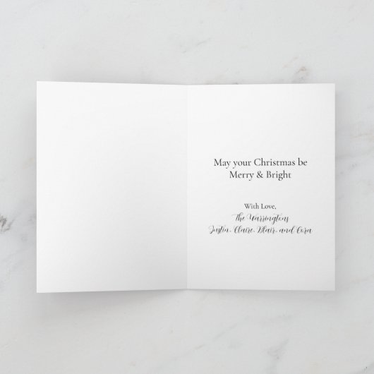 Vintage Christmas Wreath and Bow カード (内部)