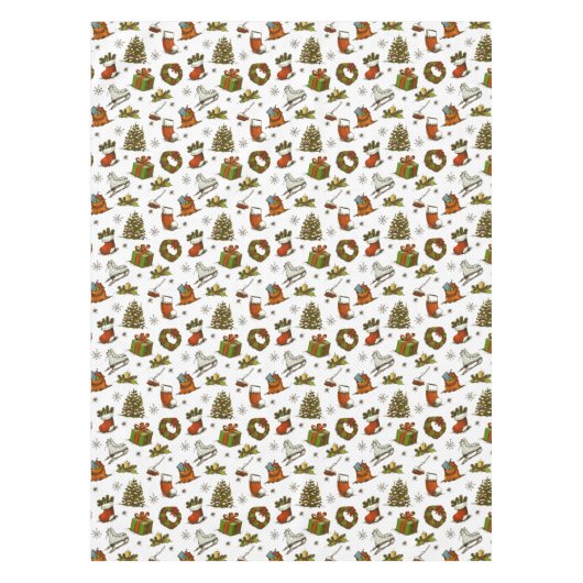 Vintage Chrsitmas テーブルクロス (正面)