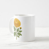 Vintage chrysanthemum コーヒーマグカップ (正面左)
