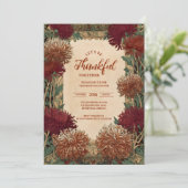 Vintage Chrysanthemum Thanksgiving Celebration 招待状 (スタンド正面)
