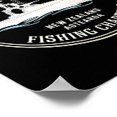 Vintage CHUR DA JIMMY Fishing Charters ポスター (角)