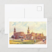 Vintage Church and Palace in Dresden, Germany ポストカード (正面/裏面)
