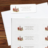 Vintage Church Bible Verse Autumn  ラベル