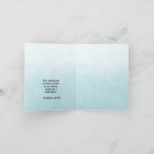 Vintage Church Bible Verse Blue ノートカード (内部)