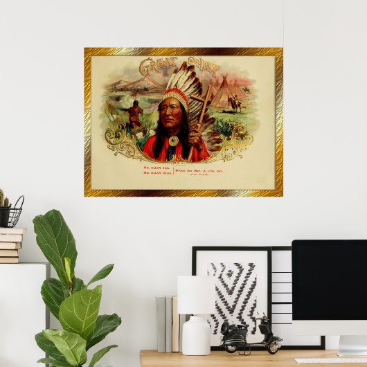 Vintage Cigar Box Labels Posters ポスター (ホームオフィス)