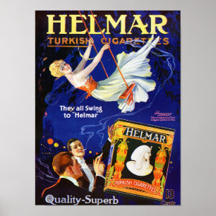 VINTAGE CIGARETTE AD PRINT ポスター