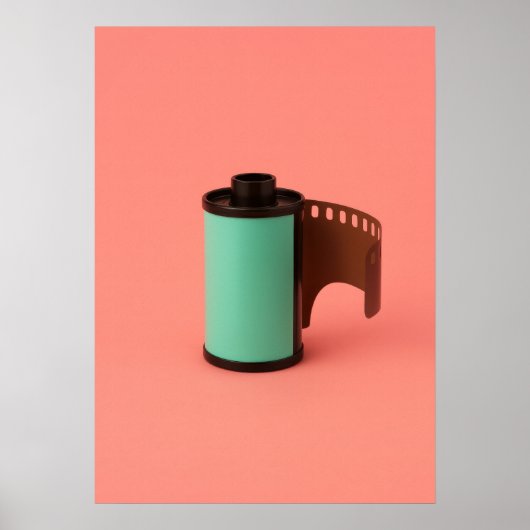 Vintage Cinema Film Reel Noir Art ポスター (正面)