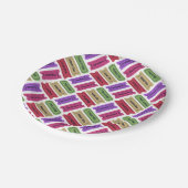 Vintage Cinema & Theatre Ticket Stubs Pattern ペーパープレート (アングル)