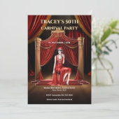 Vintage Circus 50th Birthday Invitation 招待状 (スタンド正面)