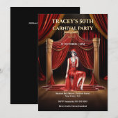 Vintage Circus 50th Birthday Invitation 招待状 (正面/裏面)