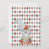 Vintage Circus Animals 2nd Birthday Invite 招待状 (裏面)