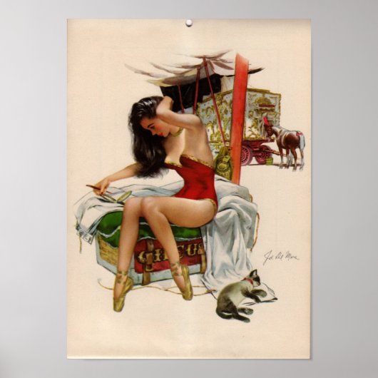 Vintage Circus Babe Poster ポスター (正面)
