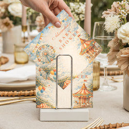 Vintage Circus Baby Shower スタンダードカクテルナプキン