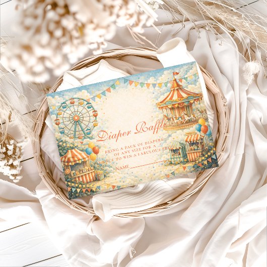 Vintage Circus Diapper Raffle エンクロージャーカード