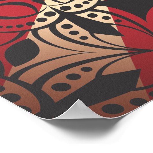 Vintage Circus Elephant Free Mandarin ポスター (角)