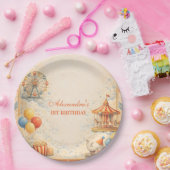 Vintage Circus Fairytale Birthday ペーパープレート (パーティー)