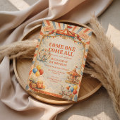 Vintage Circus Fairytale Birthday 招待状