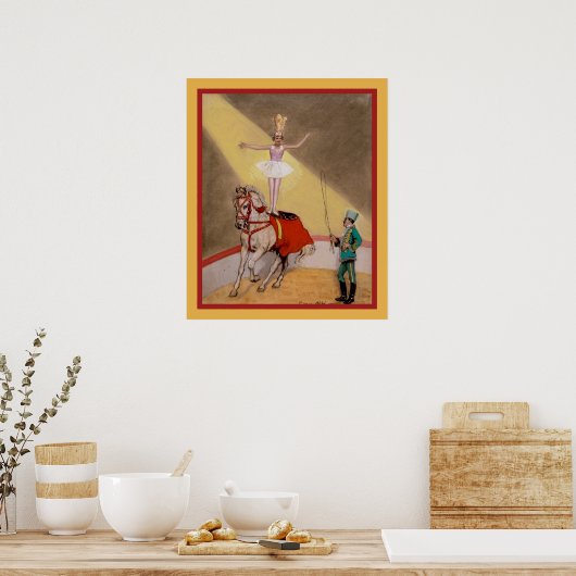Vintage Circus Poster ポスター (キッチン)
