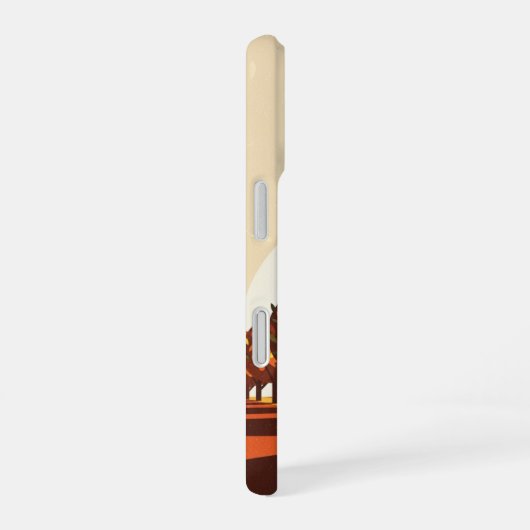 Vintage Citrus Orchard iPhone 16ケース (右側面)