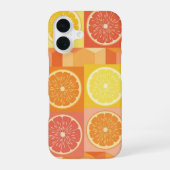 Vintage Citrus Pattern iPhone 16ケース (裏面)