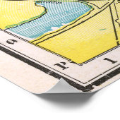 Vintage City Map of Boston 1888 ポスター (角)