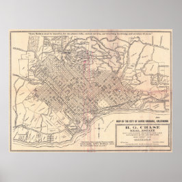 Vintage City Map of Santa Barbara California 1930 ポスター