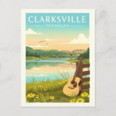 Vintage Clarksville Tennessee ポストカード (正面)