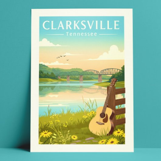 Vintage Clarksville Tennessee ポストカード