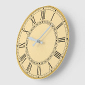 Vintage Classic Antique Gold ラージ壁時計 (傾斜)