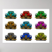 Vintage classic car ポスター (正面)