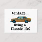 Vintage Classic Car Auto Mechanic 名刺 (正面)