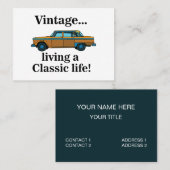 Vintage Classic Car Auto Mechanic 名刺 (正面/裏面)