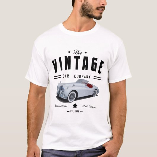 Vintage Classic Car Company Tシャツ (正面)