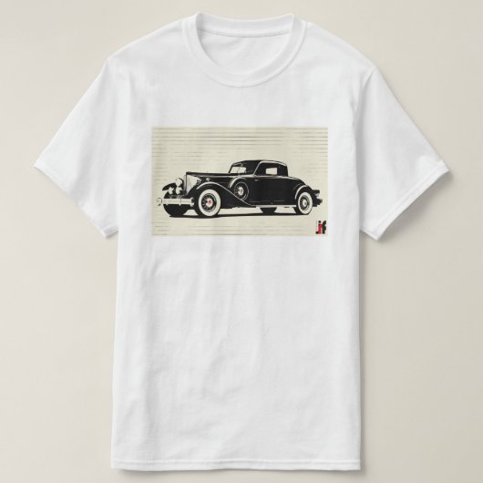 vintage classic car tシャツ (デザイン正面)