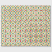 Vintage Classic Christmas Holiday Pattern ラッピングペーパー (フラット)