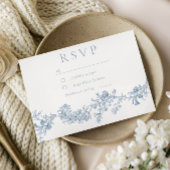 Vintage Classic Floral Wedding  出欠カード