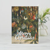 Vintage Classic Merry Christmas Tree Willmann シーズンカード (スタンド正面)