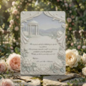 Vintage Classical Cream Hydrangea Romantic Photo サンキューカード